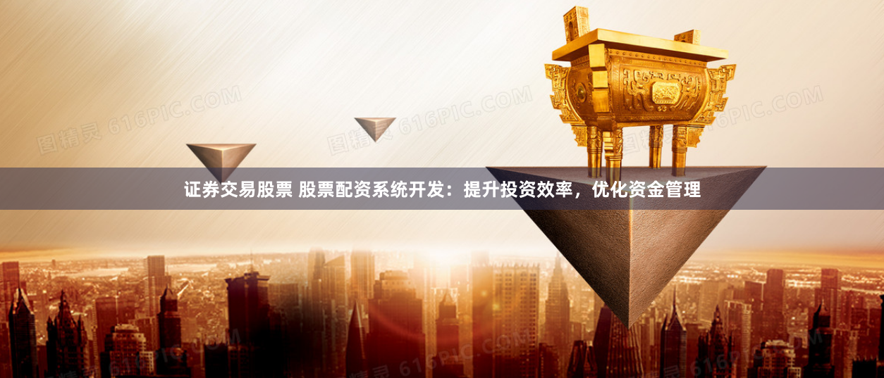 证券交易股票 股票配资系统开发：提升投资效率，优化资金管理