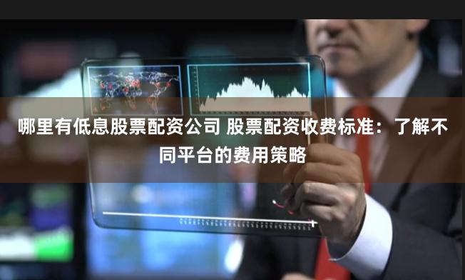 哪里有低息股票配资公司 股票配资收费标准:了解不同平台的费用策略