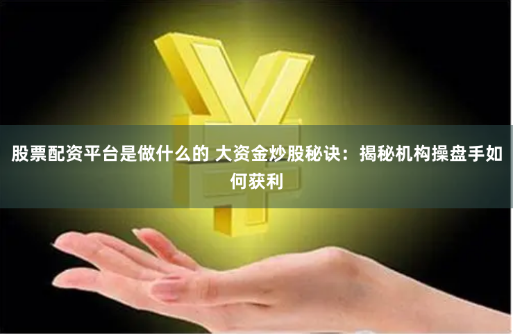 股票配资平台是做什么的 大资金炒股秘诀:揭秘机构操盘手如何获利